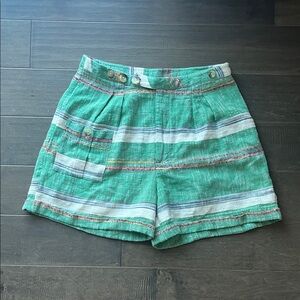 dRA Green Striped Molly Shorts